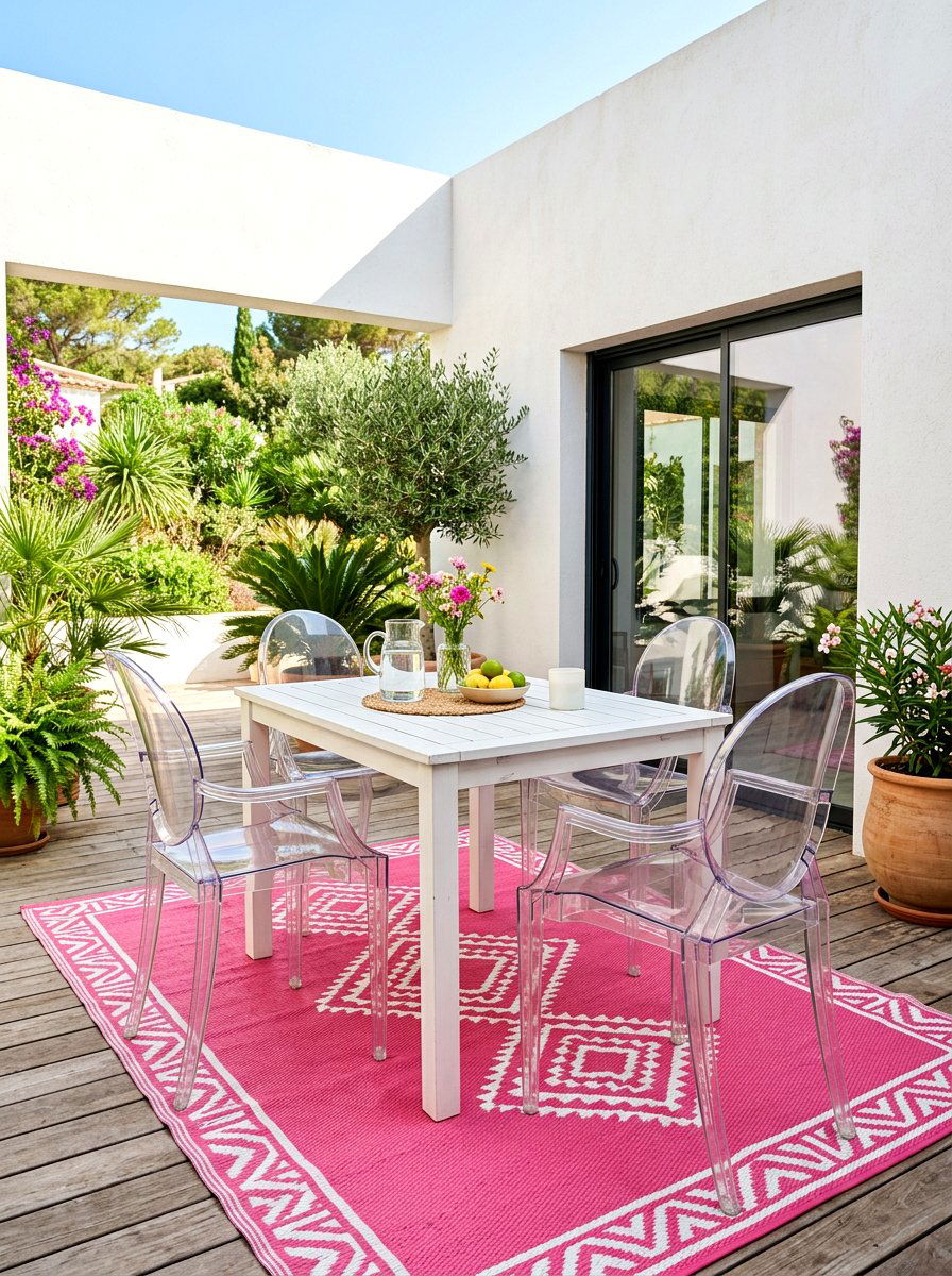 Clear Acrylic Patio Chairs - 30 covered patio breakfast nook ideas