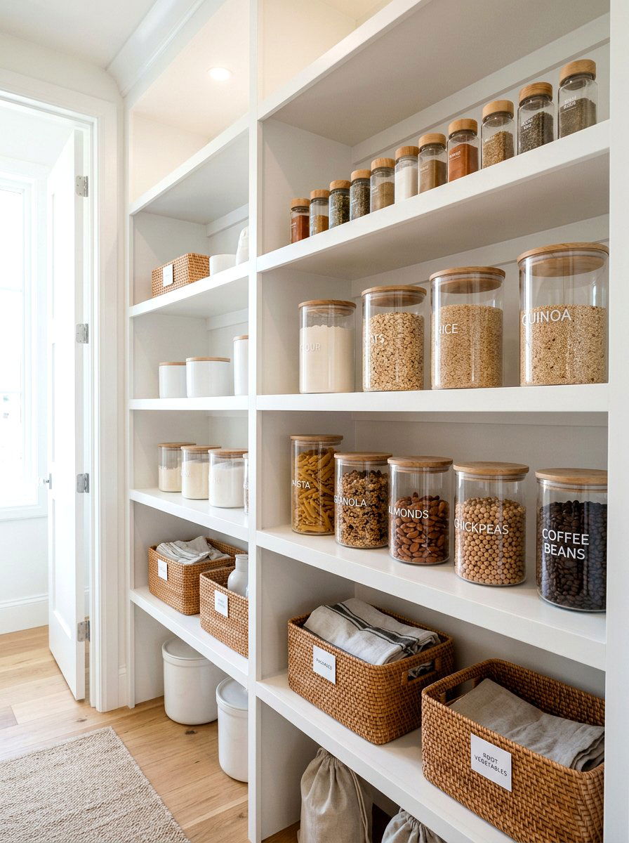Clear Cling Film Label - 30 label system pantry ideas