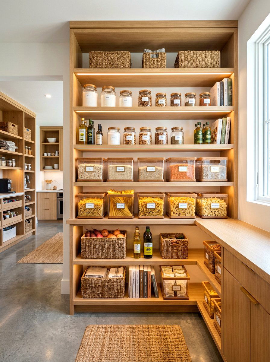Clear Front Basket - 30 basket pantry organization ideas