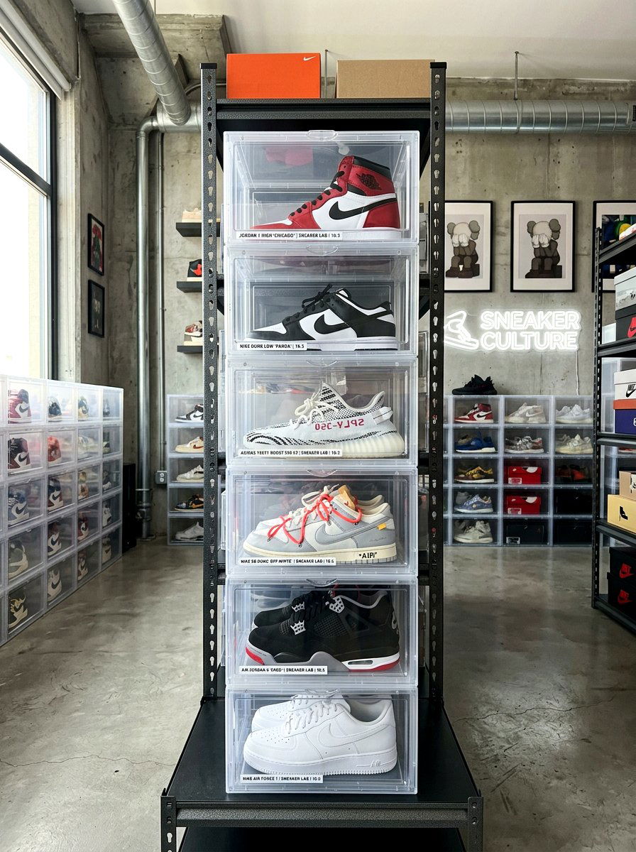 Clear Front Shoe Box - 30 organizing a walk in closet ideas