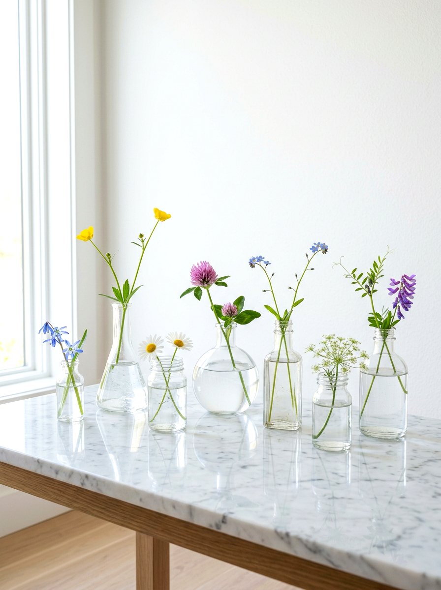 Clear Glass Vase Decor - 30 spring entry table ideas
