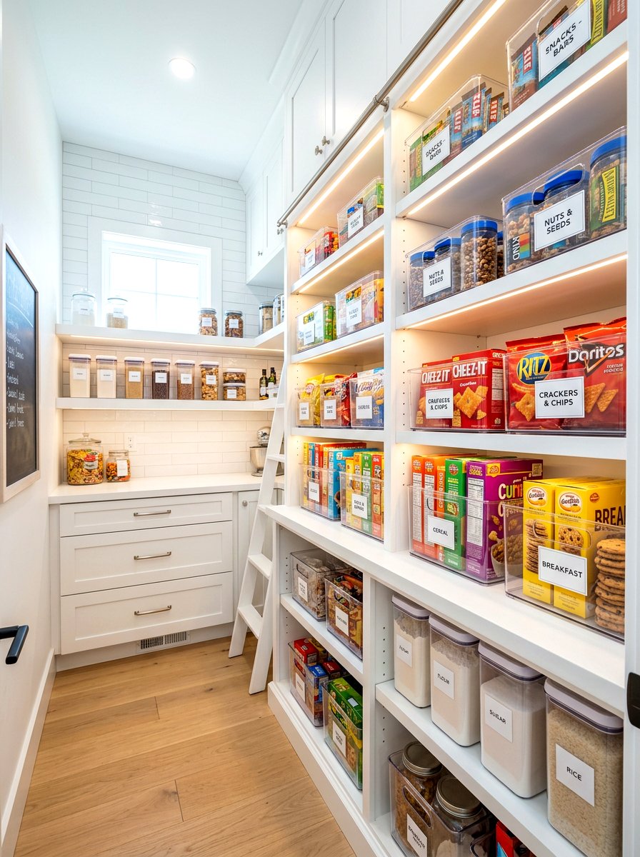 Clear Plastic Bins - 30 pantry basket organization ideas