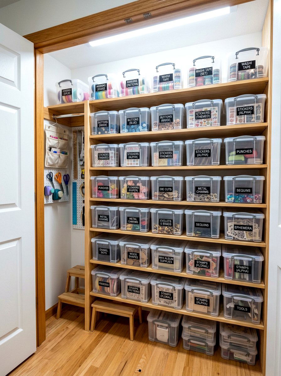 30 Scrapbook Storage Ideas for Neat Supplies and Easy Finding