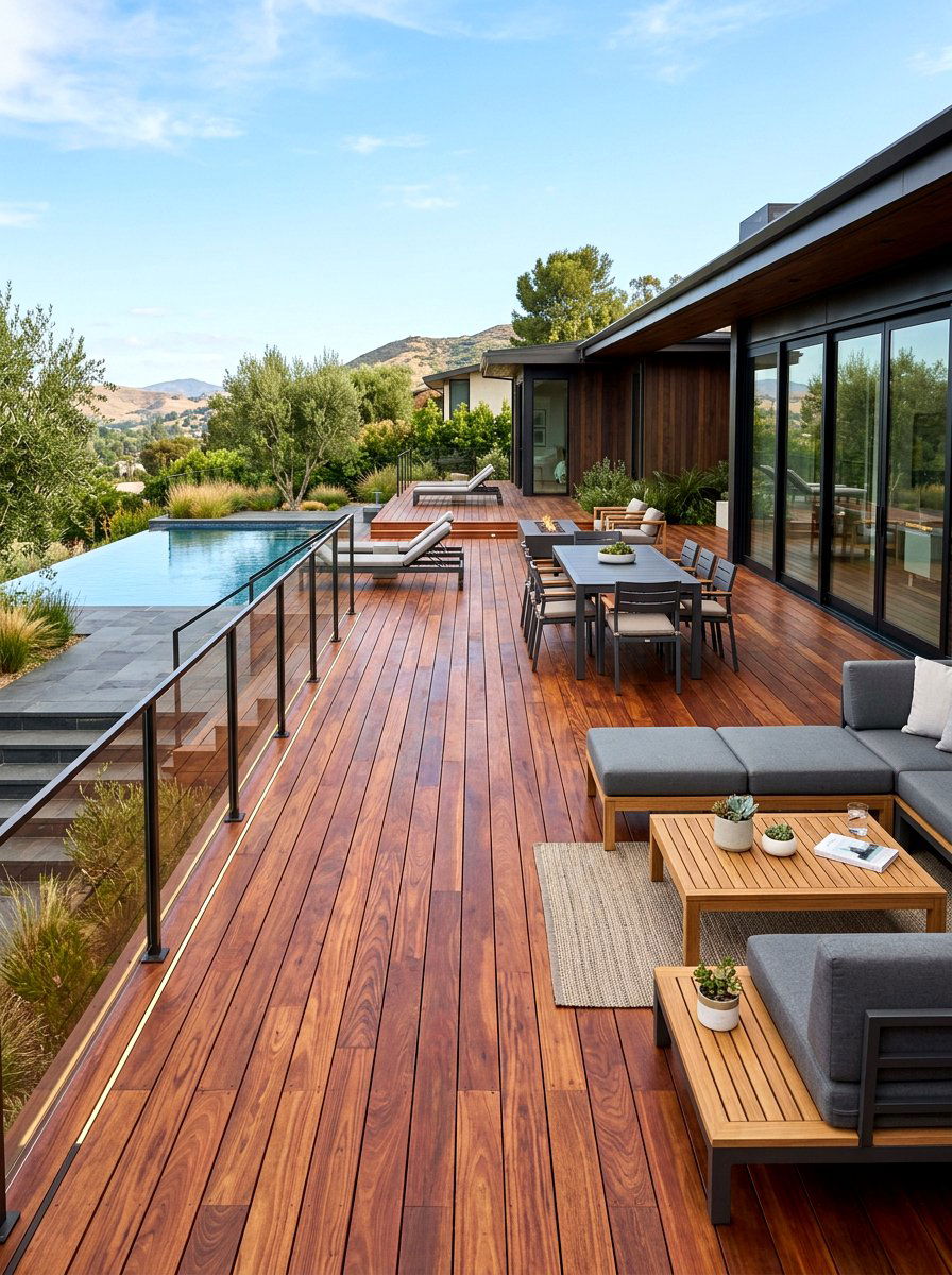 Clear Sealer Deck - 30 wood stain deck ideas