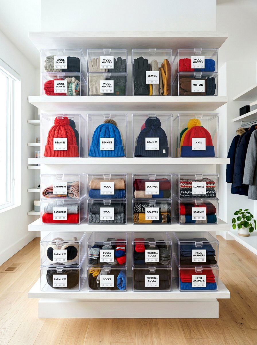 Clear Storage Container - 30 entry closet organization ideas