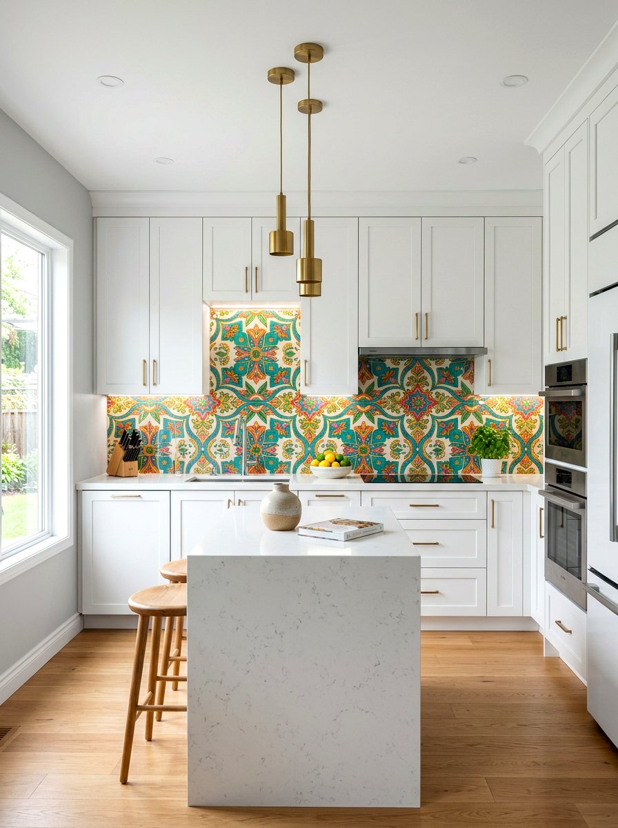 Clear acrylic sheet - 30 rental friendly kitchen backsplash ideas