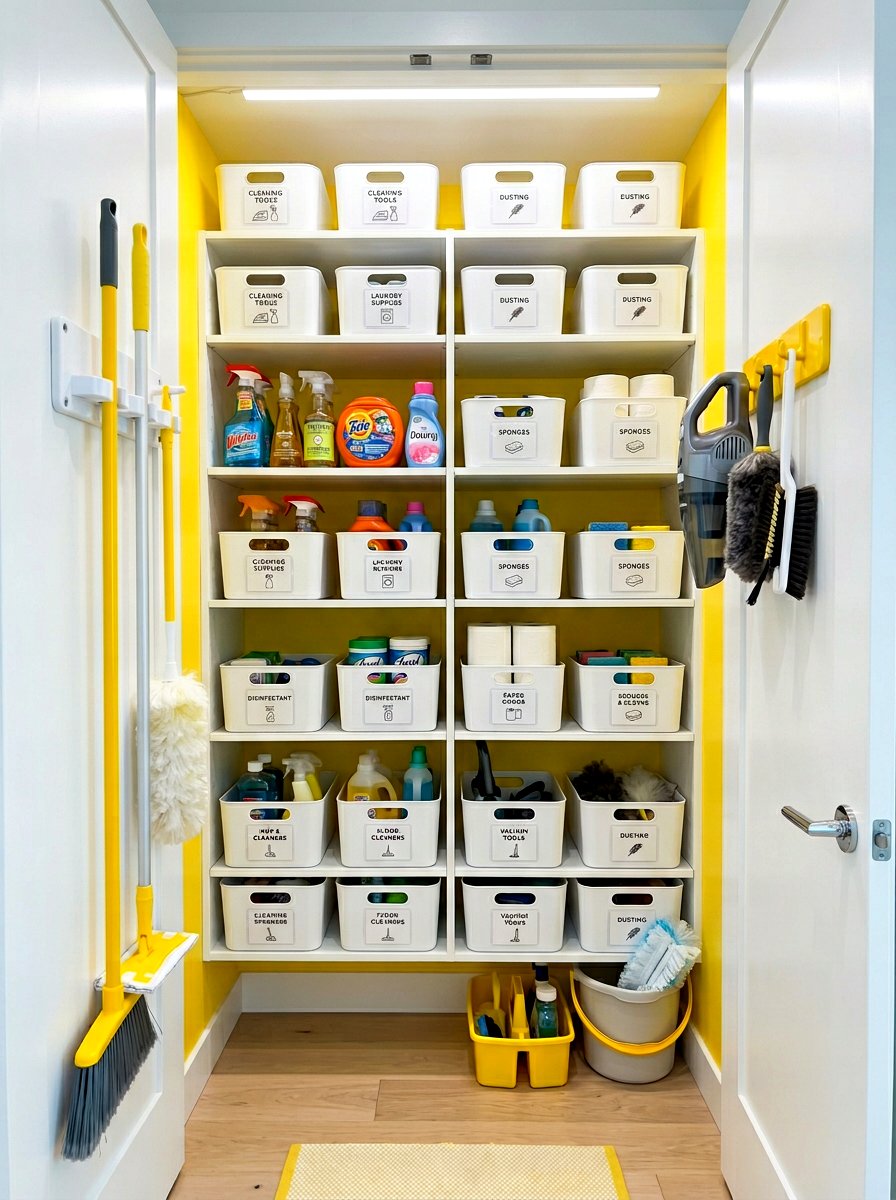 Clear pocket closet basket labels - 30 closet basket labels ideas