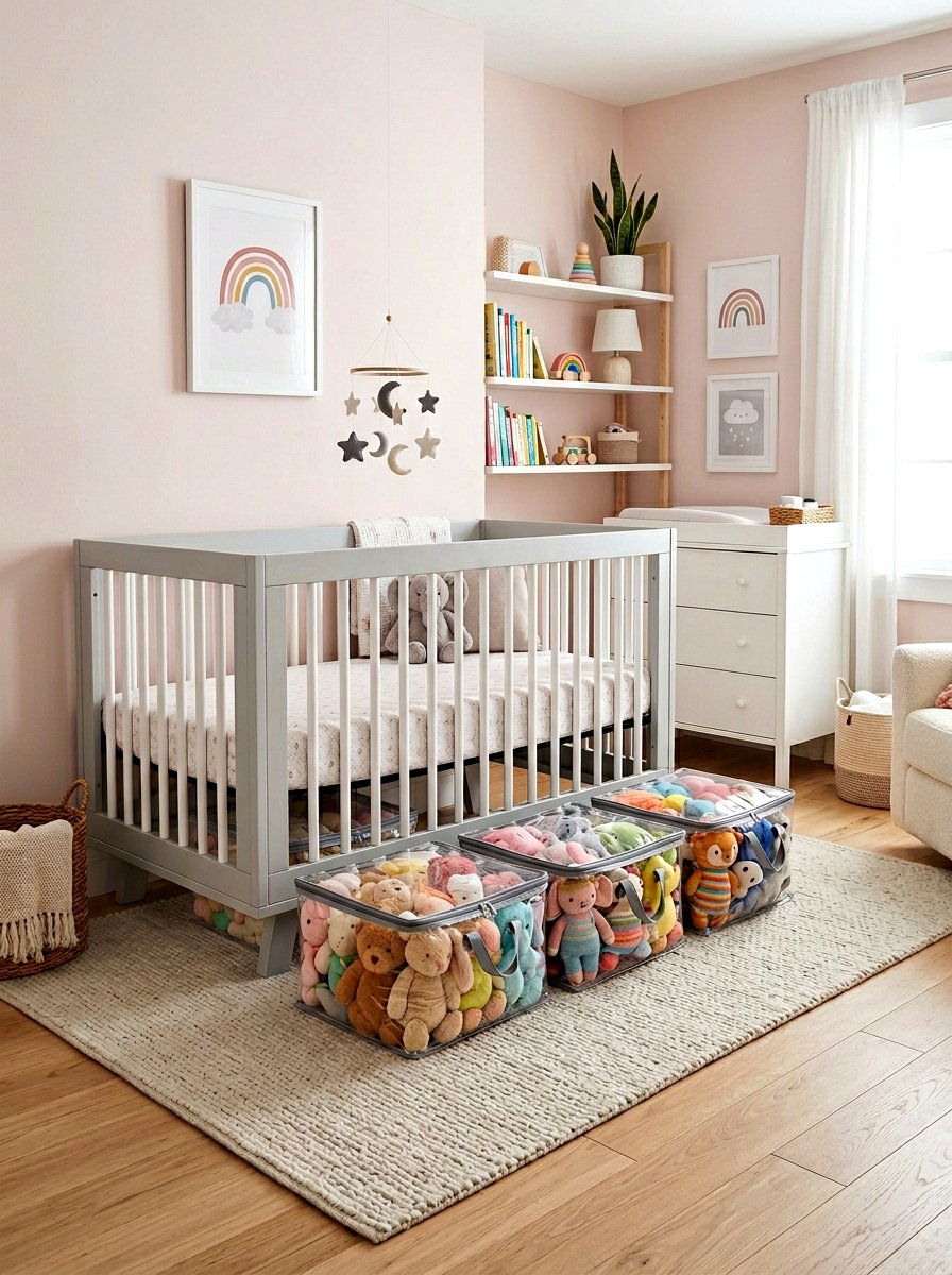 Clear zippered bag - 30 under bed toy storage ideas