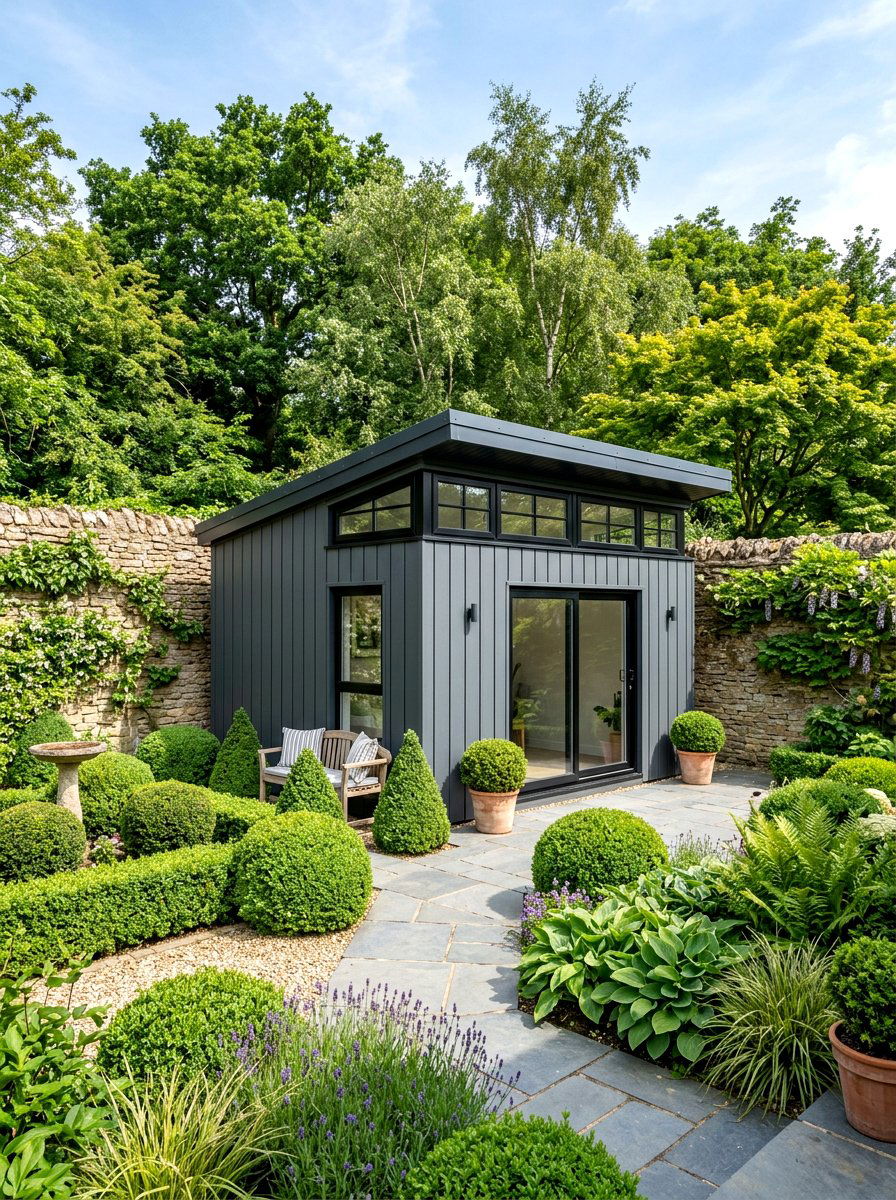 Clerestory Window Shed - 30 garden studio shed ideas