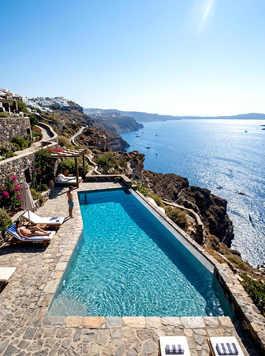 Cliffside View Pool - 30 luxury pool ideas