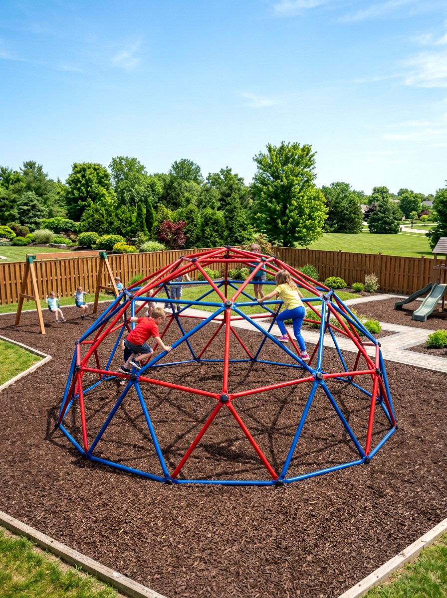 Climbing Dome Structure - 30 backyard obstacle course ideas