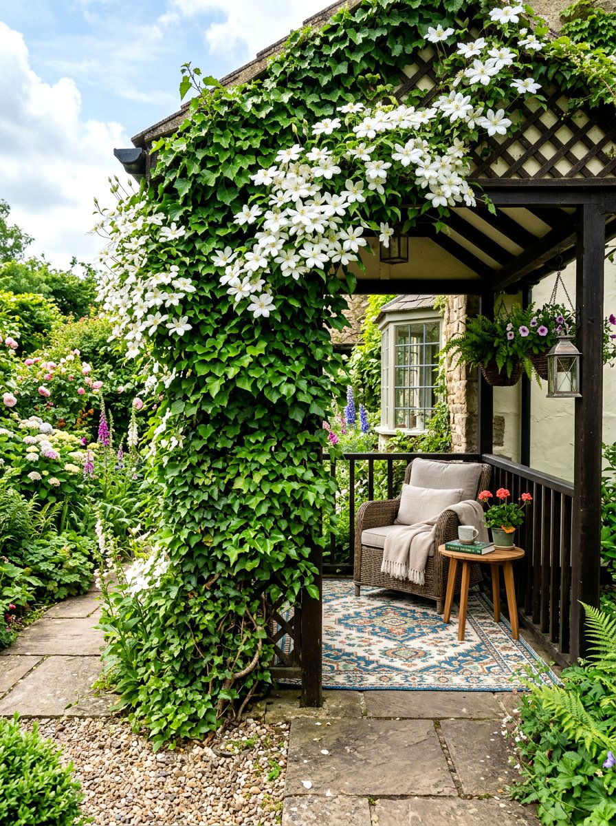 Climbing Vines For Privacy - 30 front porch privacy ideas