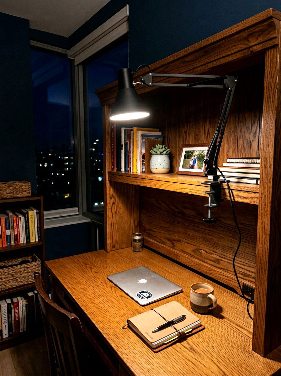 Clip On Lamp For Desk - 30 dorm desk ideas