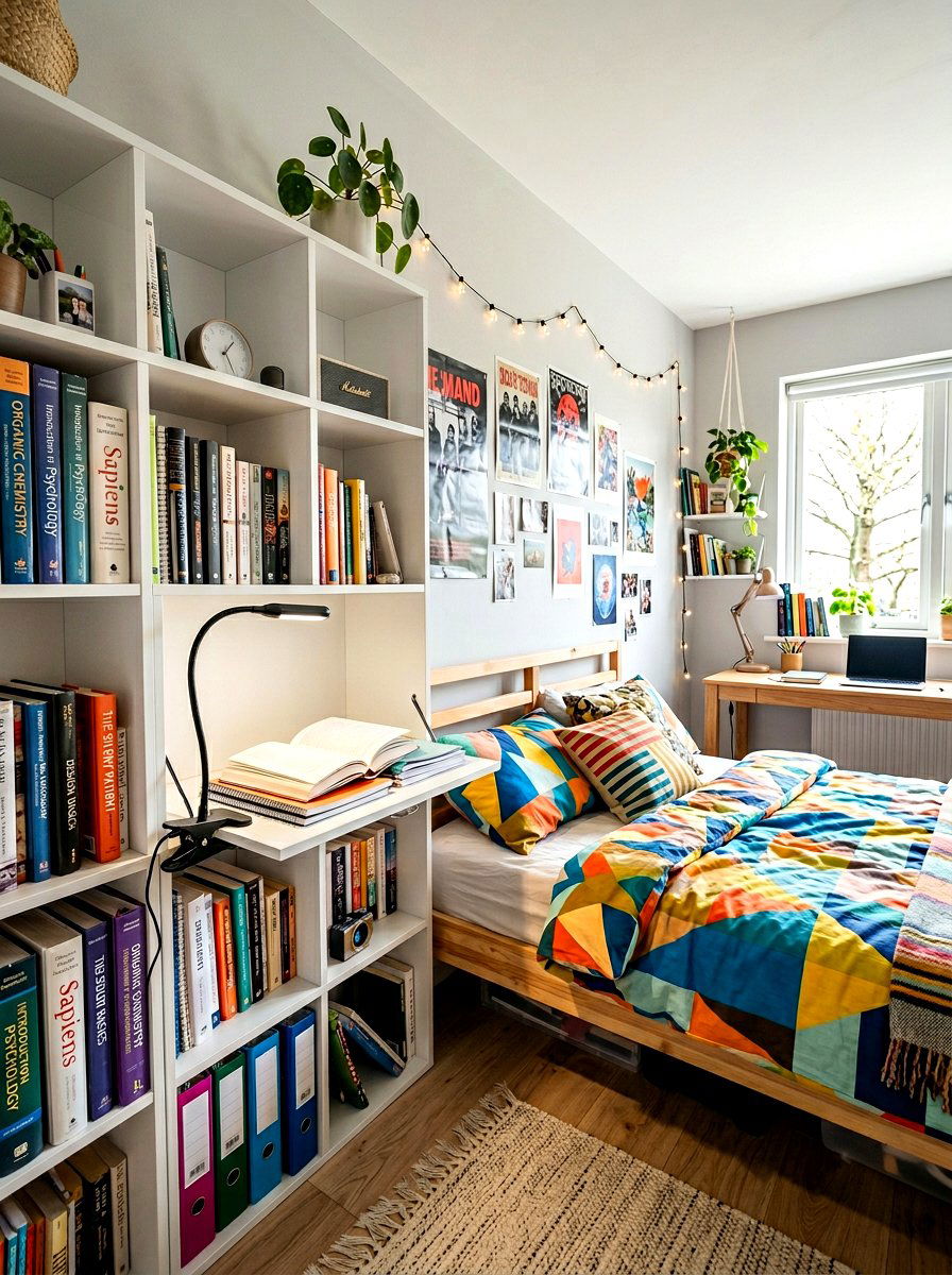 Clip On Reading Light - 30 bookshelf lighting ideas
