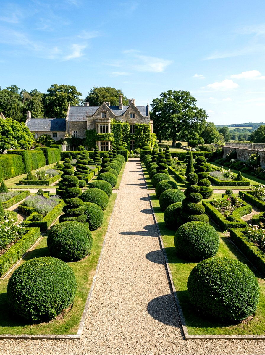Clipped Topiary Garden - 30 Victorian garden ideas
