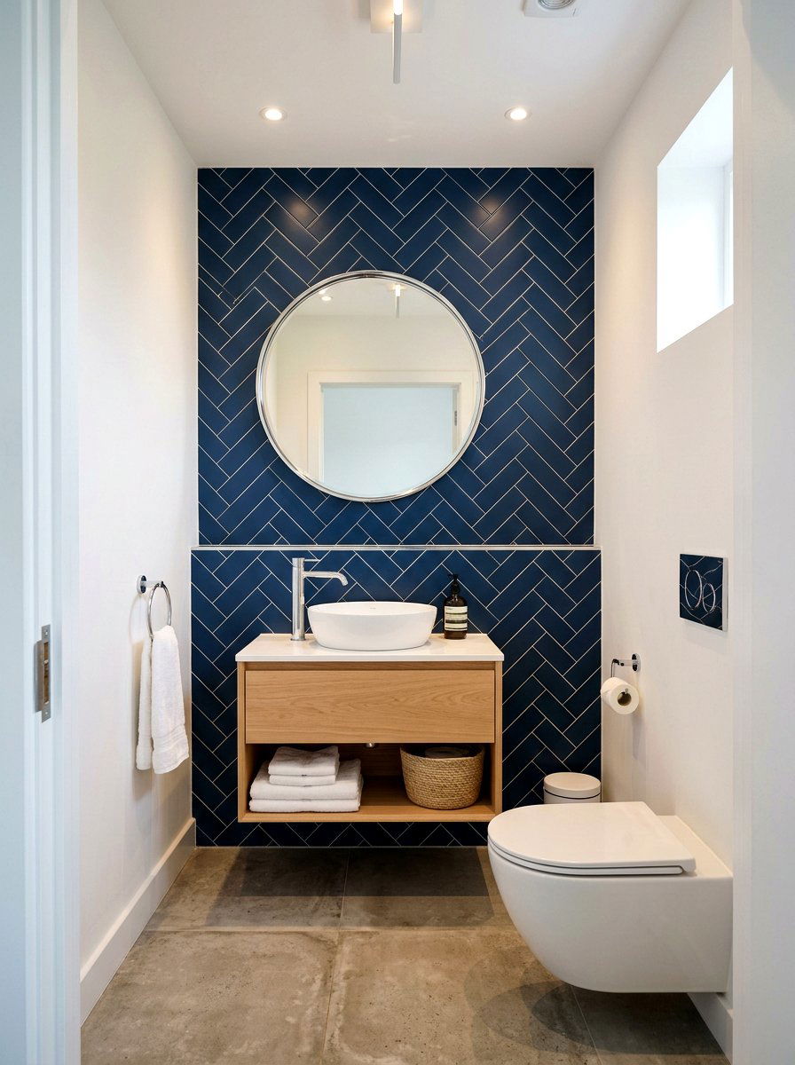 Cloakroom Accent Wall - 30 cloakroom ideas