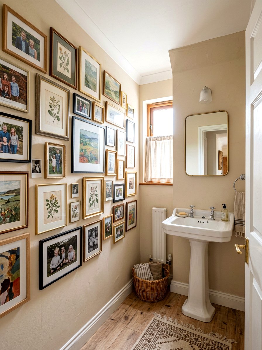 Cloakroom Gallery Wall - 30 cloakroom ideas