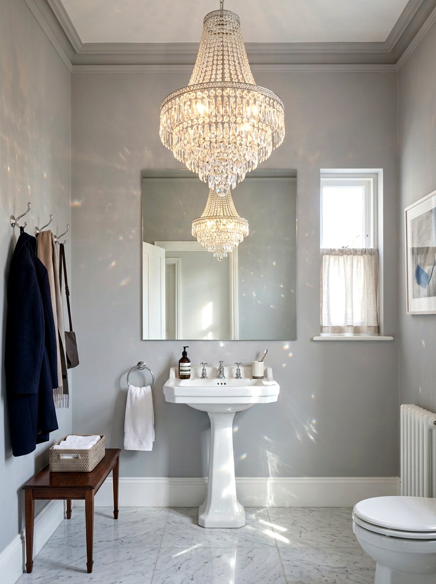 Cloakroom Statement Lighting - 30 cloakroom ideas