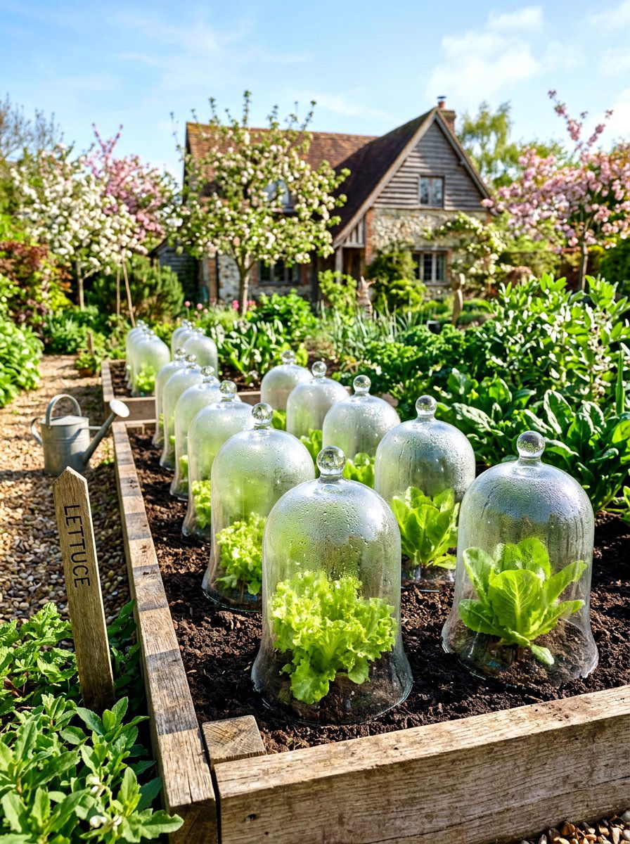 Cloche Vegetable Garden - 30 year round vegetable garden ideas
