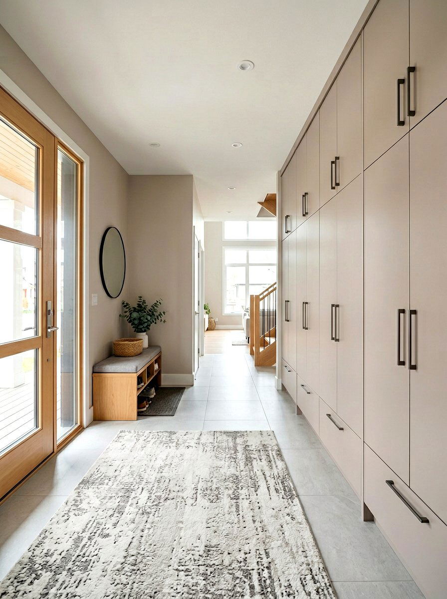 Closed Door Entryway Storage - 30 drop zone cabinet ideas