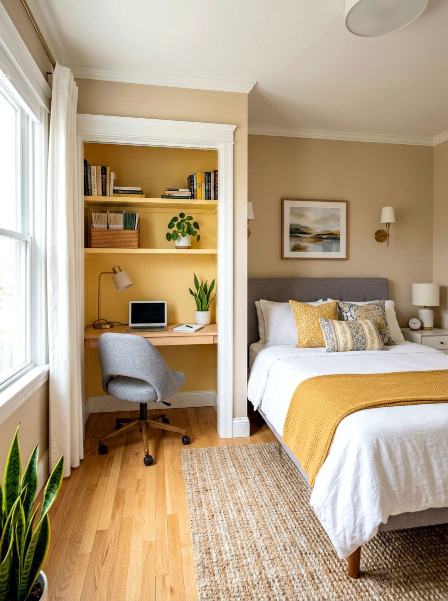 Closet Conversion Office Guest Room - 30 guest bedroom office combo ideas