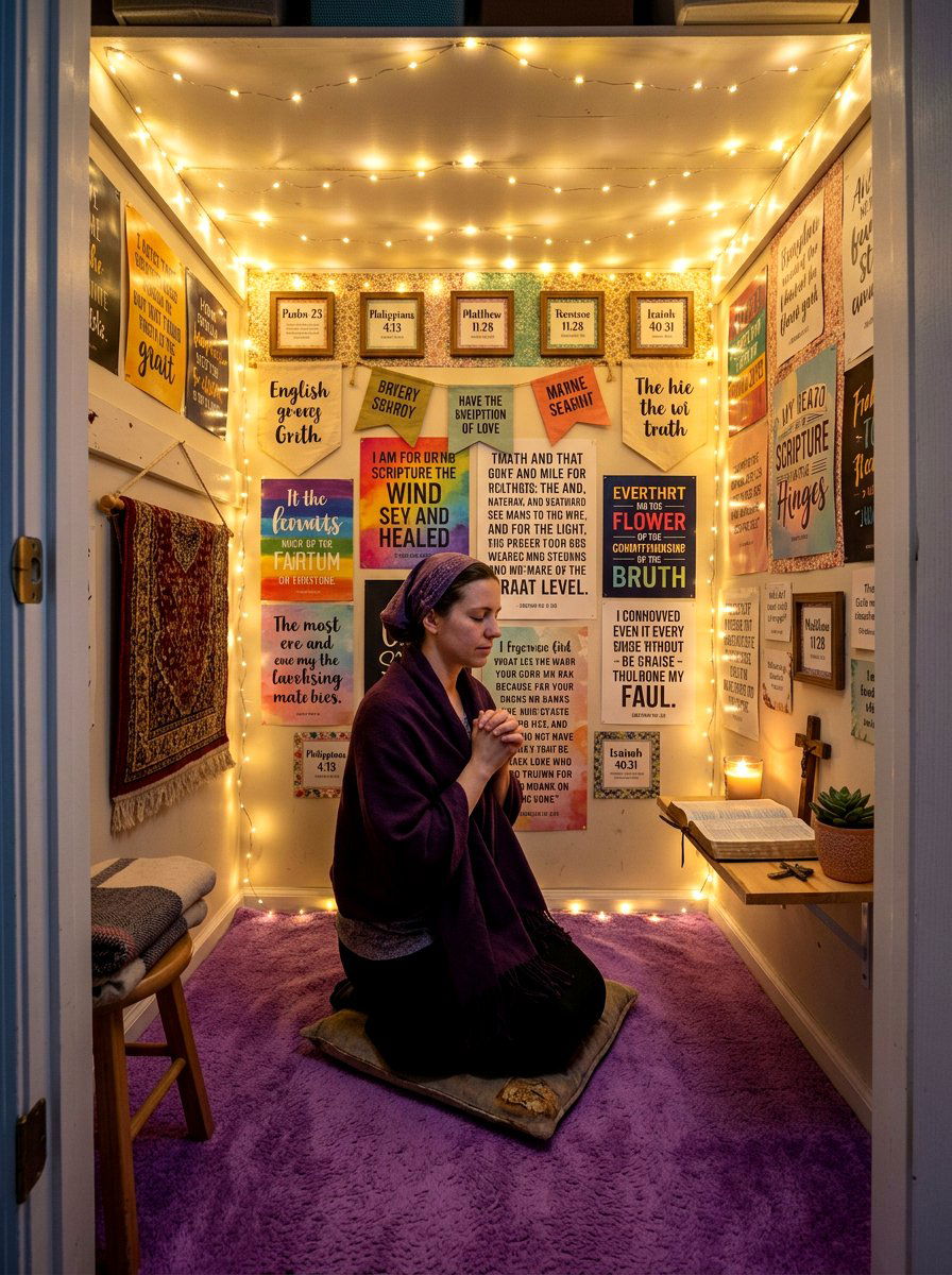 Closet Conversion Prayer Space - 30 prayer room ideas