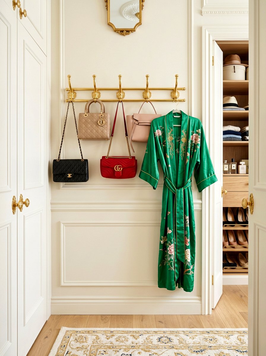 Closet Door Hooks - 30 organizing small closets ideas