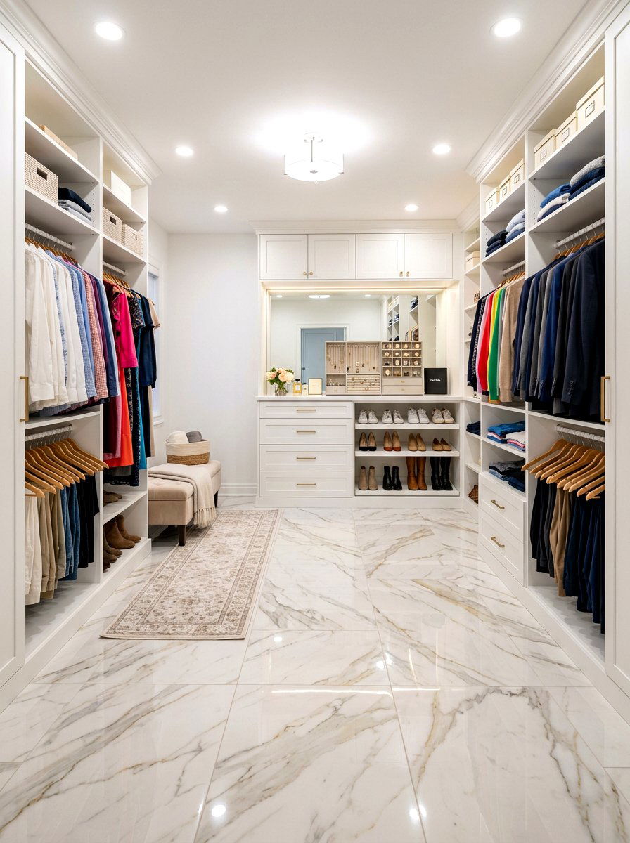 Closet Floor Tile - 30 peel and stick tile ideas