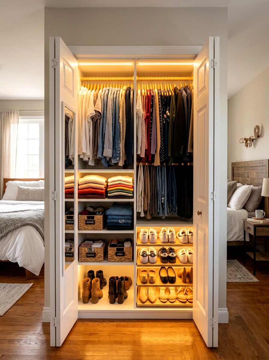 Closet Interior Sensor Lighting - 30 circadian lighting bedroom ideas