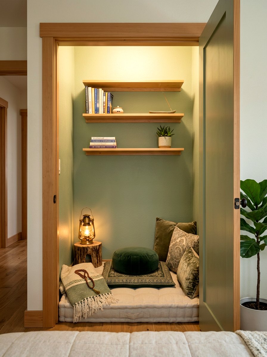 Closet Meditation Nook - 30 meditation nook ideas
