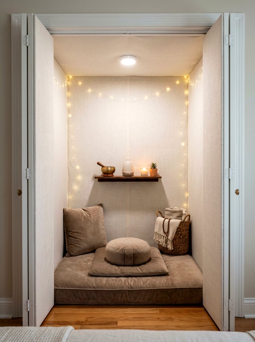 Closet Meditation Space - 30 meditation room ideas