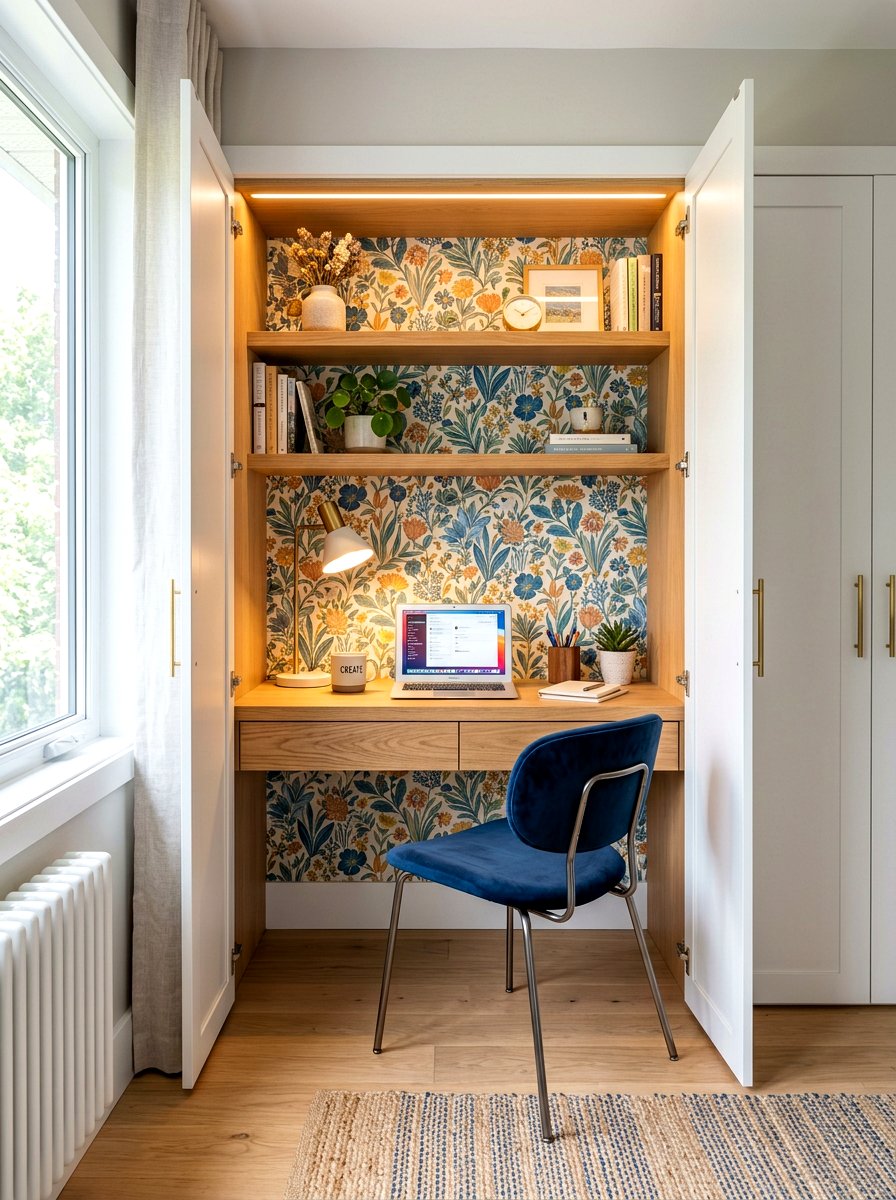 Closet Office - 30 flex room office ideas