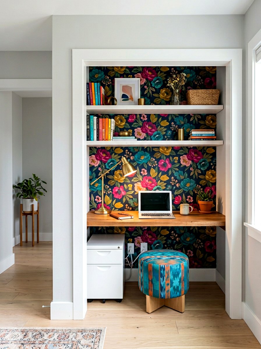 Closet Office - 30 work from home office ideas