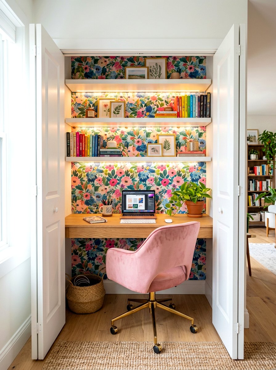 Closet Office Conversion - 30 homework station ideas