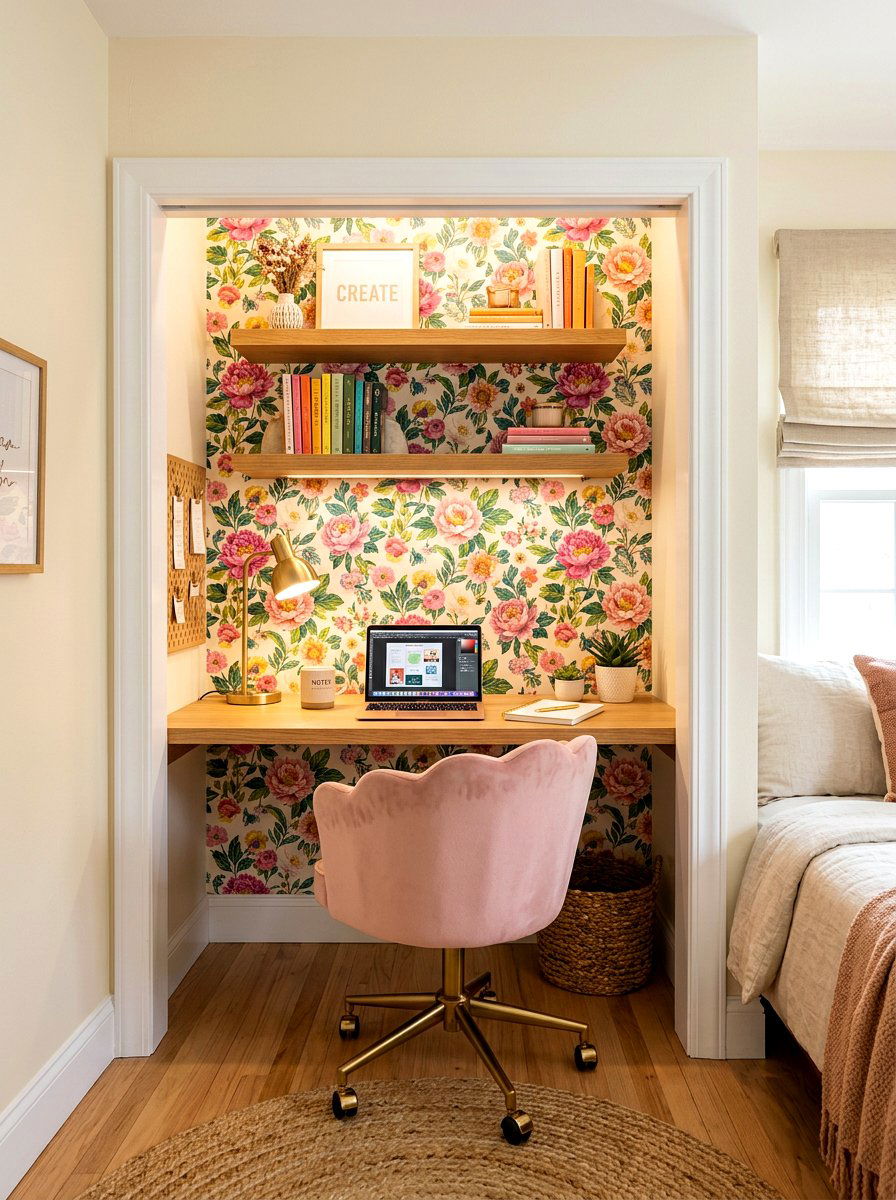 Closet Office Conversion - 30 home office storage ideas