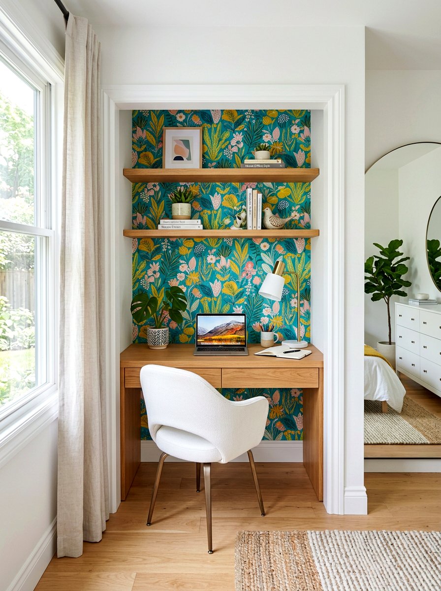 Closet Office Desk Nook - 30 teen bedroom desk ideas