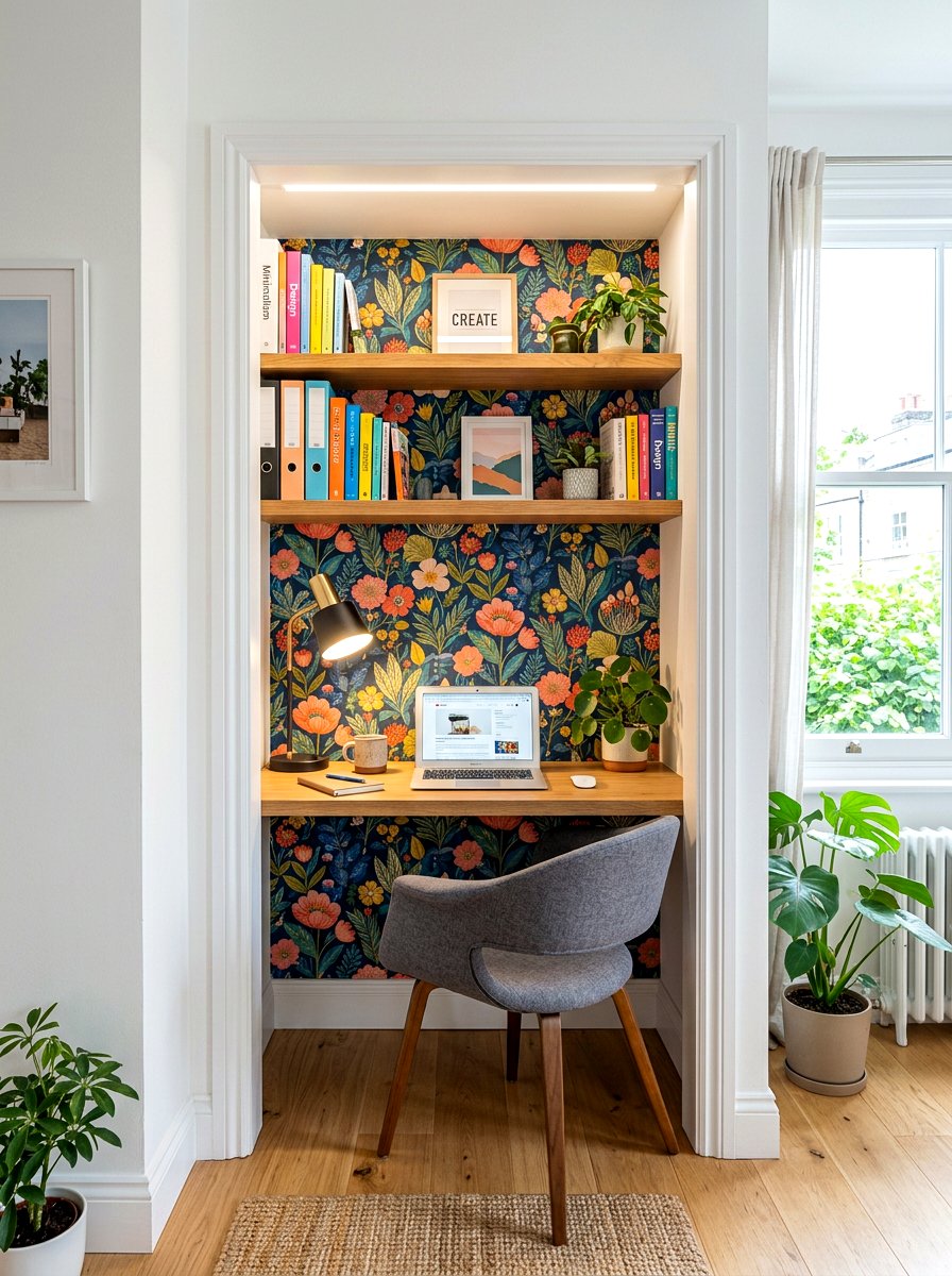 Closet Office Nook - 30 cozy office ideas