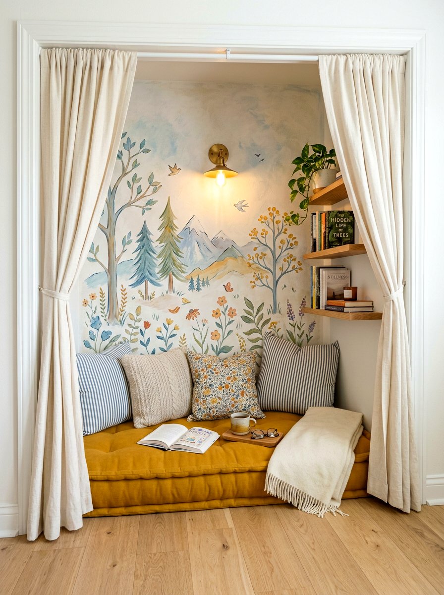 Closet Reading Nook - 30 playroom closet ideas