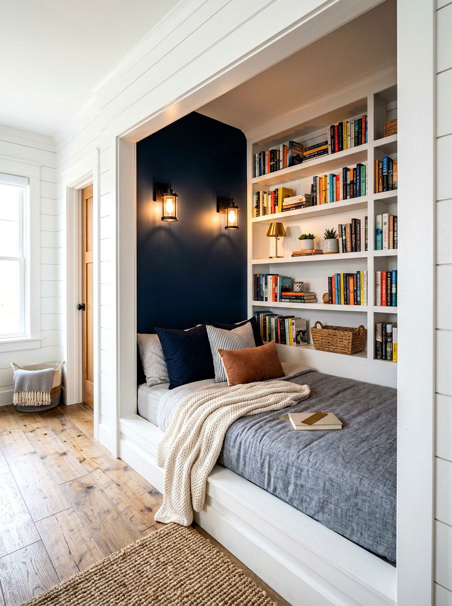 Closet Reading Nook - 30 kids reading den ideas