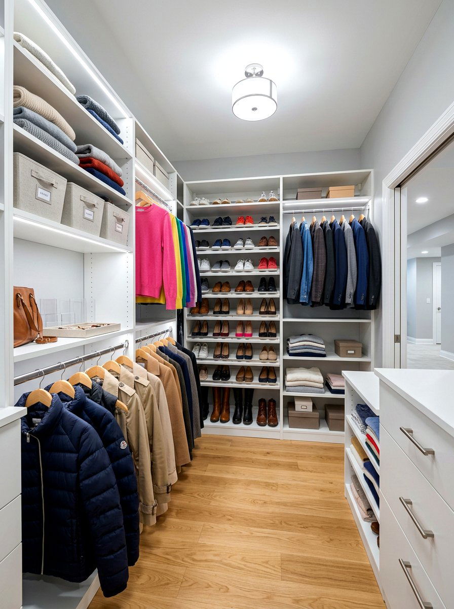 Closet System - 30 basement storage ideas