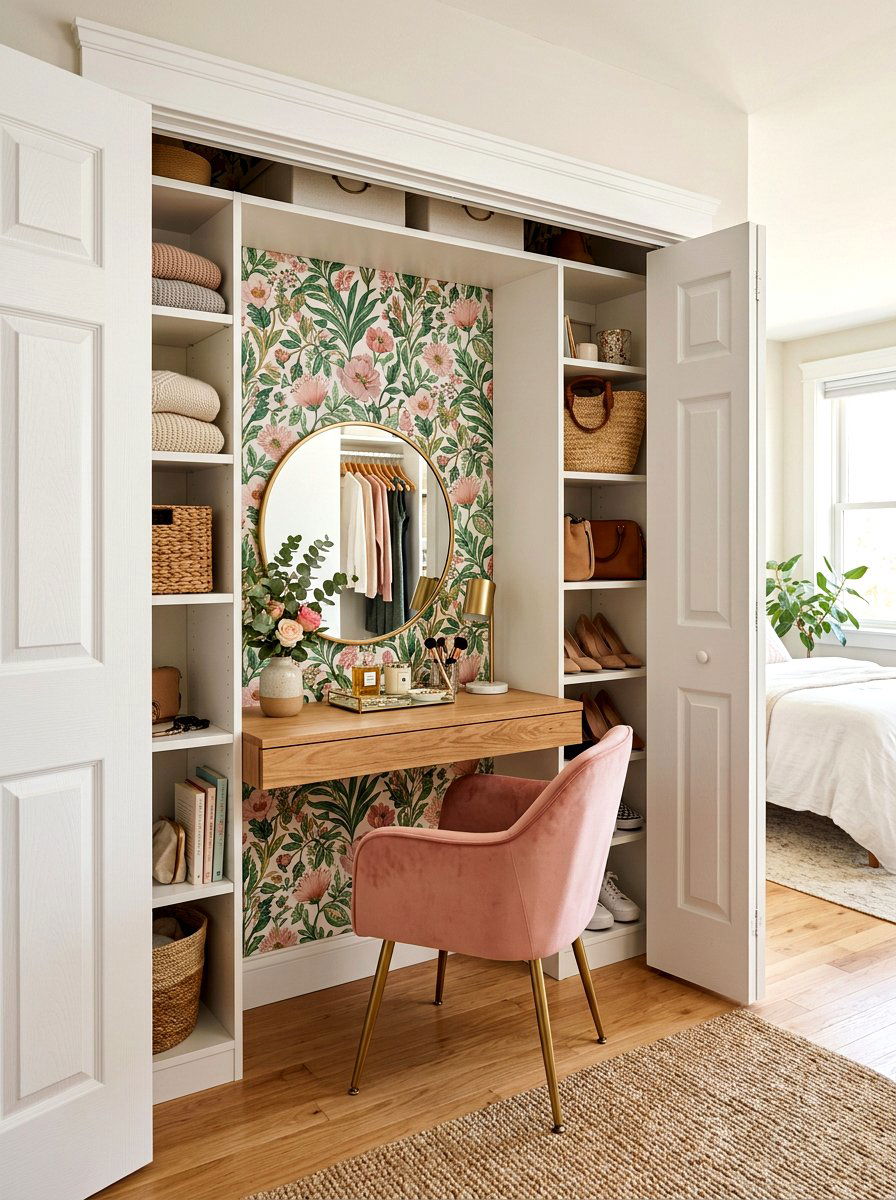 Closet Vanity Nook - 30 vanity nook ideas