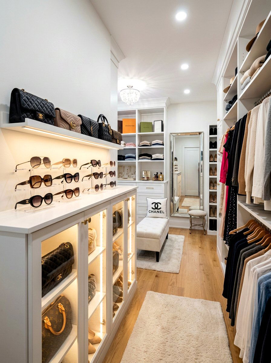 Closet Wall Accessory Display Shelf - 30 picture ledge renter ideas