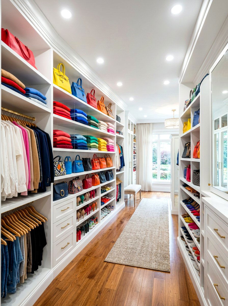 Closet shelf dividers - 30 small apartment storage ideas