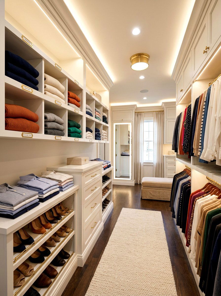 Closet shelf labels - 30 label organization ideas