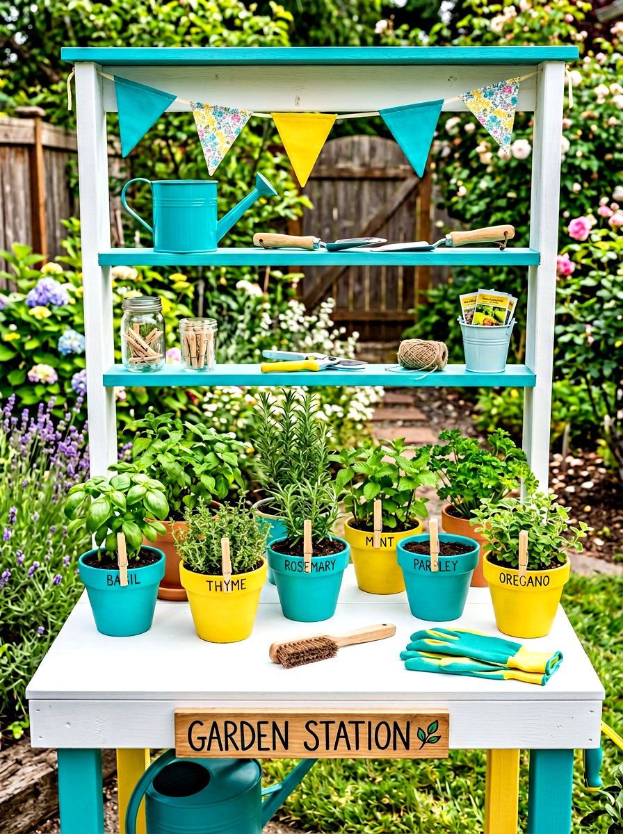 Clothespin Plant Label - 30 herb garden marker ideas