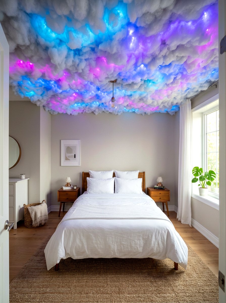 Cloud Ceiling Room Makeover - 30 TikTok room makeover ideas