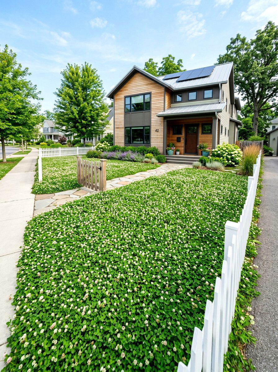 Clover Grass Alternative - 30 clover backyard ideas