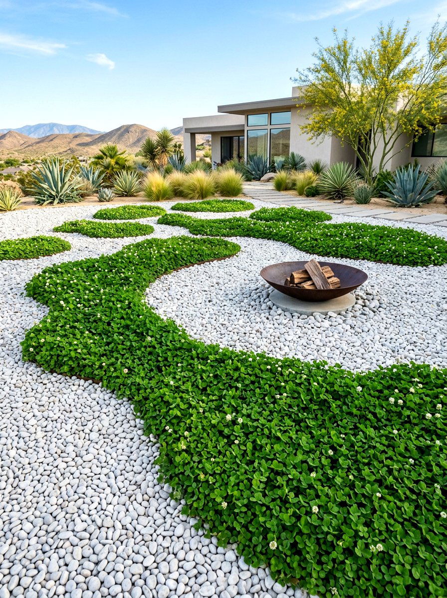 Clover Gravel Landscape - 30 clover lawn backyard ideas aesthetic