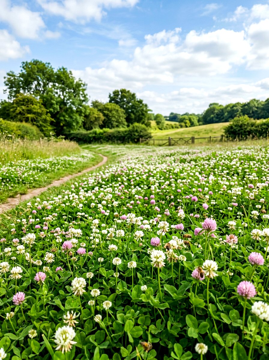 Clover Lawn - 30 edible flower garden ideas