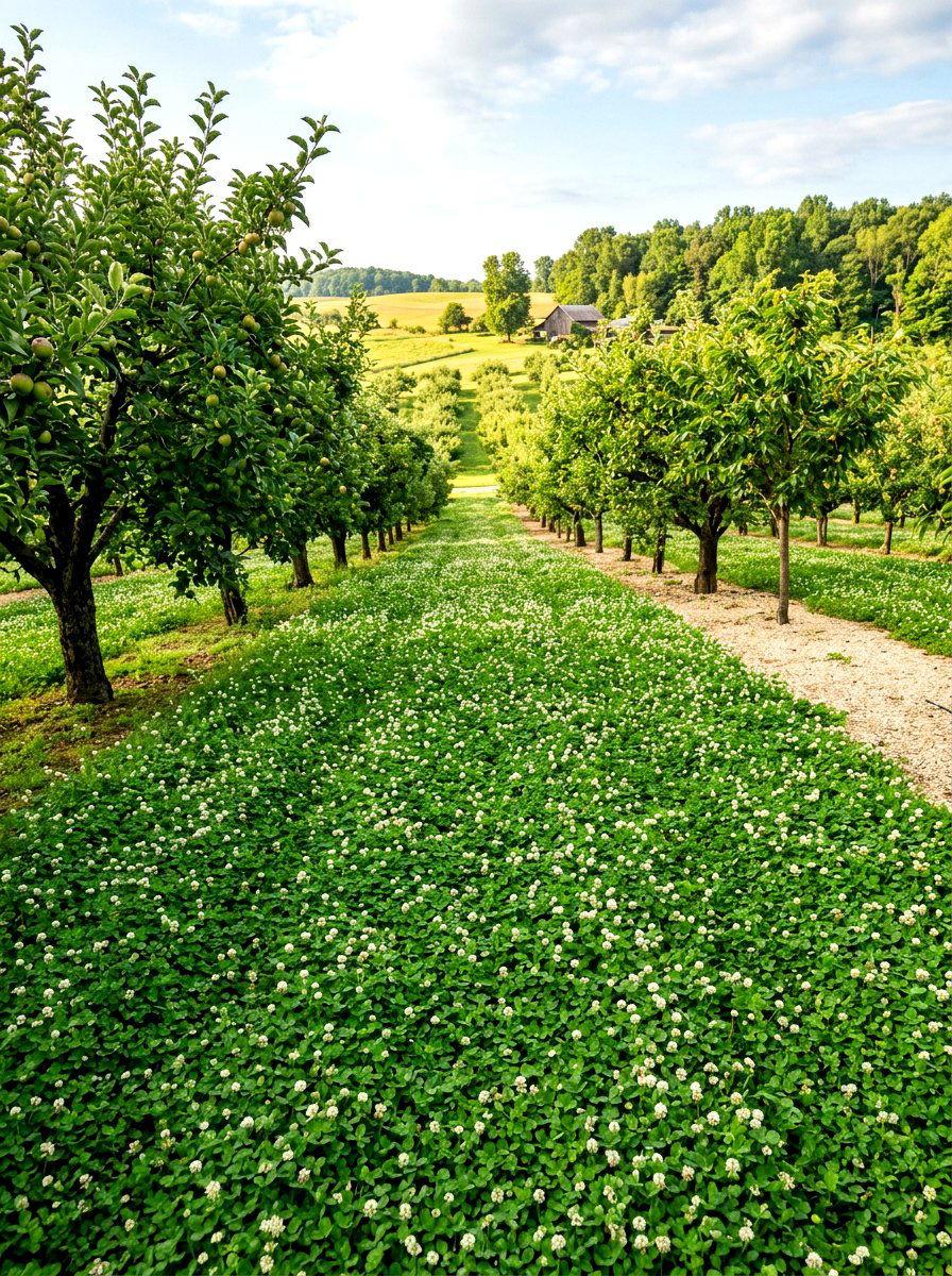 Clover Living Mulch - 30 mulch landscaping ideas